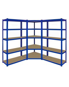 Monster Racking 1 Rayonnage d'Angle T-Rax et 2 Rayonnages T-Rax, Bleus