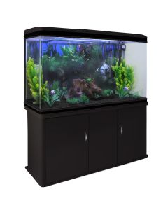 Aquarium 300 L + Meubel - Starterset - Zwart grind  