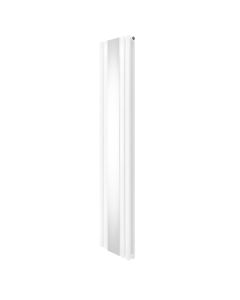 Oval Röhrenheizkörper mit Spiegel - 1800mm x 380mm - Weiß