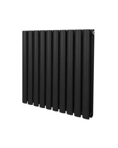 Radiateur à Colonne Ovale - 600mm x 600mm – Noir