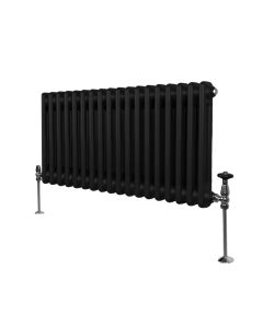 Traditionell 2-kolumns radiator - 300 x 832 mm – Svart