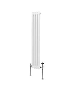 Traditionell 2-kolumns radiator - 1500 x 202 mm – Vit