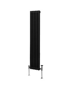 Traditionell 2-kolumns radiator - 1800 x 292 mm – Svart
