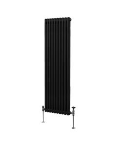 Traditionell 2-kolumns radiator - 1800 x 472 mm – Svart