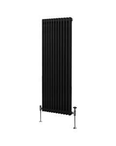 Traditionell 2-kolumns radiator - 1800 x 562 mm – Svart
