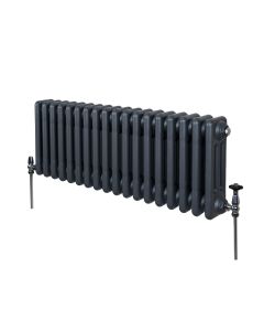 Traditionell 3-kolumns radiator - 300 x 832 mm – Antracitgrå
