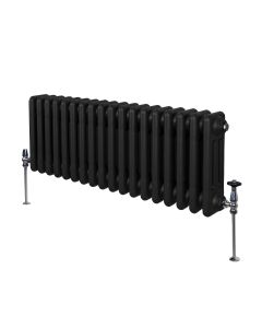 Traditionell 3-kolumns radiator - 300 x 832 mm – Svart