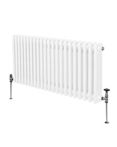 Traditionell 3-kolumns radiator - 600 x 1012 mm – Vit