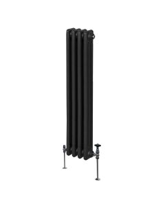 Traditionell 3-kolumns radiator - 1500 x 202 mm – Svart