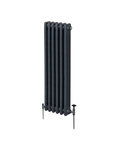 Traditionell 3-kolumns radiator - 1500 x 292 mm – Antracitgrå