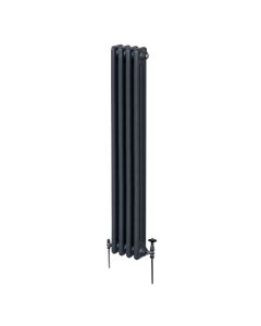 Traditionell 3-kolumns radiator - 1800 x 202 mm – Antracitgrå