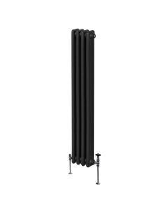 Traditionell 3-kolumns radiator - 1800 x 202 mm – Svart