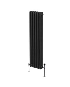 Traditionell 3-kolumns radiator - 1800 x 292 mm – Svart