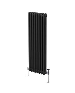 Traditionell 3-kolumns radiator - 1800 x 382 mm – Svart