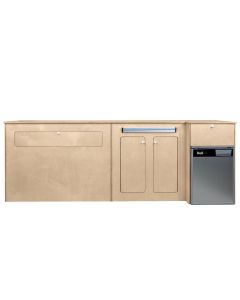Módulo de Cocina para Furgonetas - LHD y Refrigerador de Compresor Plateado