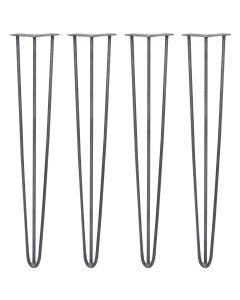 4 Pieds de Table Épingle à Cheveux 71cm SkiSki Legs Acier pour Table et Bureau 