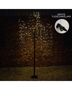 Wilgenboom LED kerstverlichting - Zwart - 240 m hoog - 800 warme lichtjes