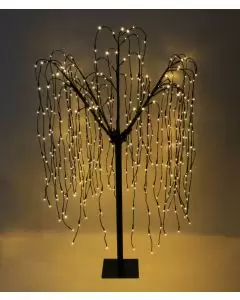 Wilgenboom LED kerstverlichting - Zwart - 180 m hoog - 400 warme lichtjes