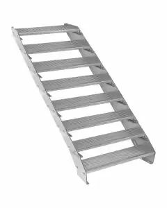 Verstellbare Achtteilige Verzinkter Stahl Treppe – 900mm breit