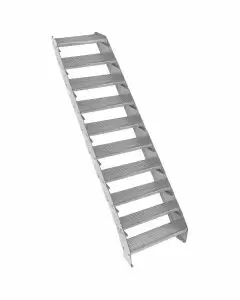 Verstellbare Zehnteilige Verzinkter Stahl Treppe – 600mm breit