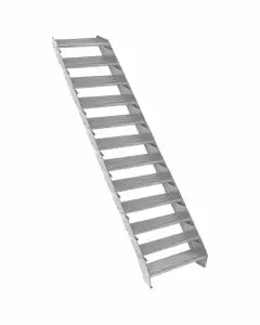 Verstellbare Zwölfteilige Verzinkter Stahl Treppe – 600mm breit