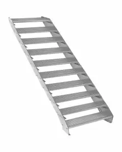 Verstellbare Zehnteilige Verzinkter Stahl Treppe – 900mm breit
