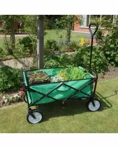 Hopfällbar Trädgårdsvagn Grön