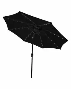 LED Parasol met Kantelfunctie 270 cm - Zwart