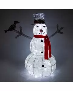 Verlichte Sneeuwpop LED- 100 lampjes