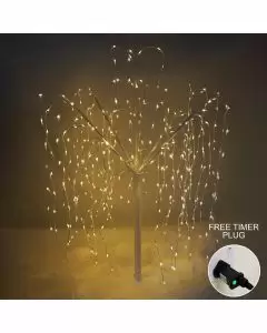 Wilgenboom LED kerstverlichting - Wit - 180 m hoog - 400 warme lichtjes