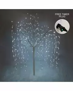 Wilgenboom LED kerstverlichting - Wit - 180 m hoog - 400 witte lichtjes