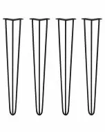4 x  Tischbeine Hairpin Legs 71cm -Schwarz 