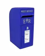 Briefkasten im schottischen Stil - Blau